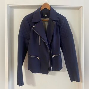 Wilfred Free Blue Moto Jacket Size 10